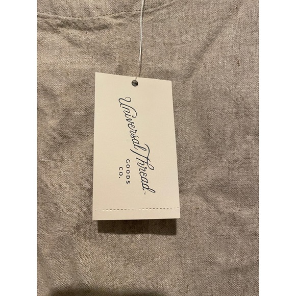 Universal Thread Womens Tan Linen Blend Side Button Sleeveless Shell Top L NWT - Picture 2 of 6